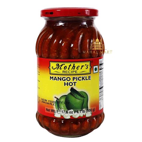 Mothers Mango Pickle Hot 500g Mahal Mart