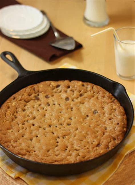 Giant Chocolate Chip Cookie Baked In A Skillet Recipe Giant