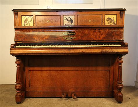 Hopkinson Upright Piano For Sale With A Burr Walnut Case Cabinet