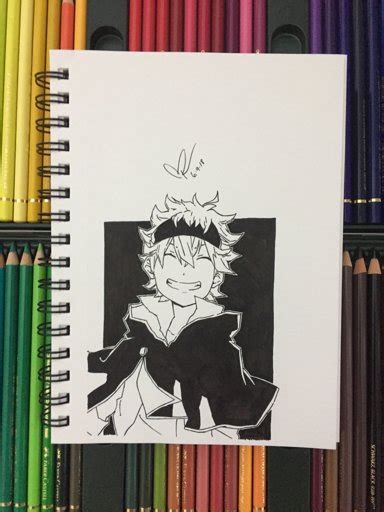 Asta From Black Clover Anime Time Lapse Drawing Art By