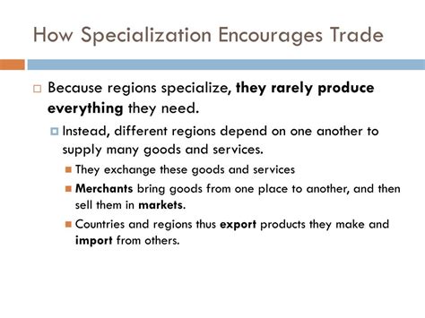 Ppt Specialization Trade And Interdependence Powerpoint