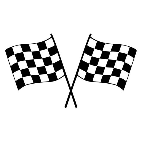 Set Of 2 Racing Flags Iron On Screen Print Transfers For Fabrics