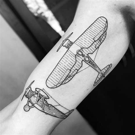 34 Perfect Airplane Tattoo Designs For Travel Lovers Page 2 Of 3