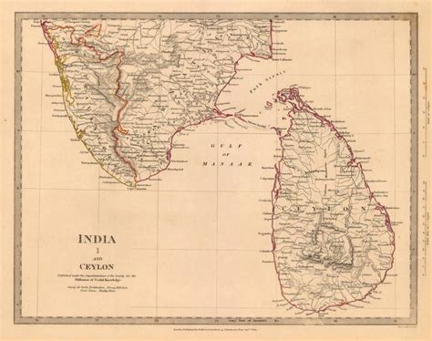 Karte Von Sri Lanka Das Alte Ceylon Karte Süd Asien Asia