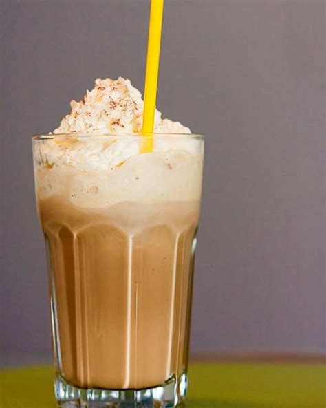 Frappé caramel made with rich caramel flavor and a hint of coffee, blended with ice, and topped with whipped topping. Greek Frappe with Ice Cream