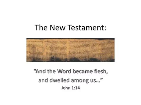 Ppt The New Testament Powerpoint Presentation Free Download Id