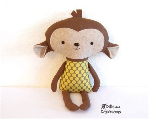 Monkey Stuffed Animal Sewing Pattern