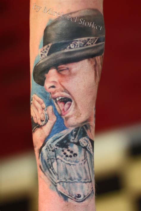Kid Rock Realistic Tattoo Portrait By Mirek Vel Stotkerstotker Tattoo