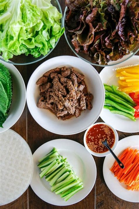 Which ingredients can you prep ahead of time, so we can make the rolls together and just have everything. Bulgogi Spring Rolls With Sweet Ssamjang Sauce - My Korean Kitchen