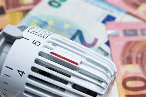 Premium Photo Heating Thermostat On Euro Money Banknotes Rising Costs For Heat And Energy Concept