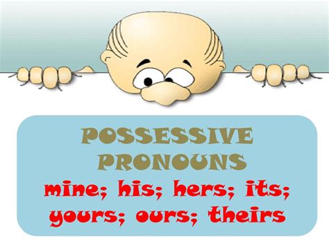Ppt Possessive Pronouns Mine His Hers Its Yours Ours Theirs