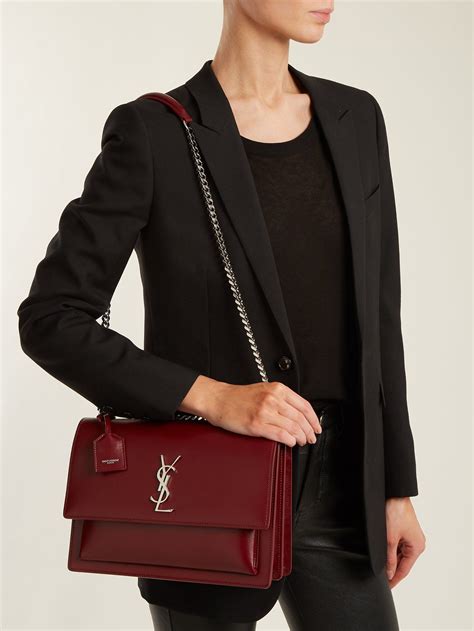 Sunset Large Leather Shoulder Bag Saint Laurent Matchesfashioncom