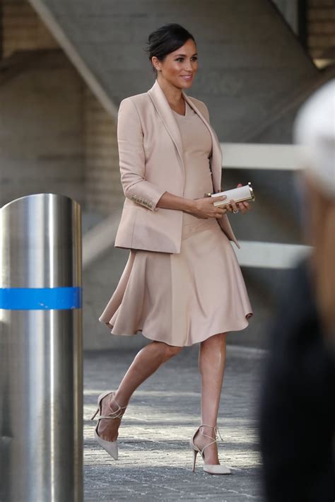 Meghan Markle Pink Brandon Maxwell National Theatre Jan Popsugar