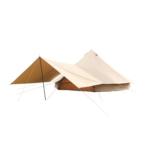 Easily Put Up Sand Coloured Heavy Duty Cotton Canvas Canopy Tent