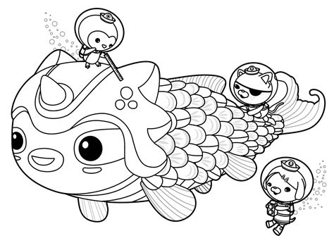 Octonauts Coloring Pages K5 Worksheets