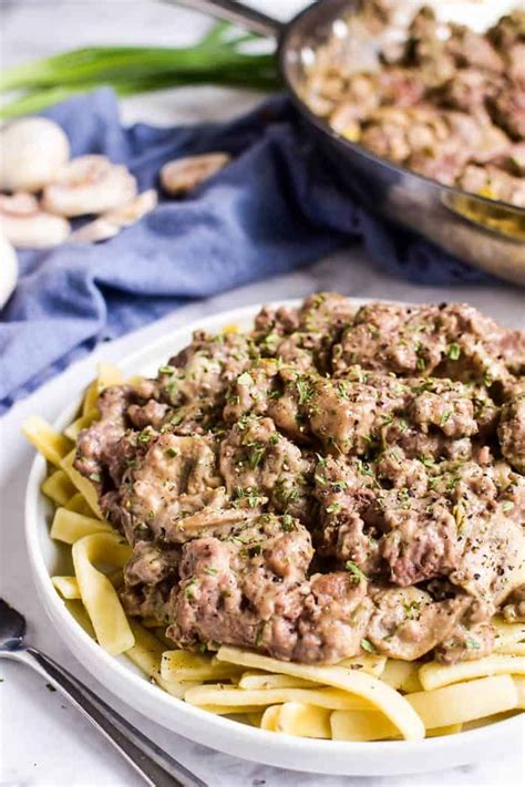 Get our recipe for classic beef stroganoff. Nothing says comfort food like Beef Stroganoff...and this ...
