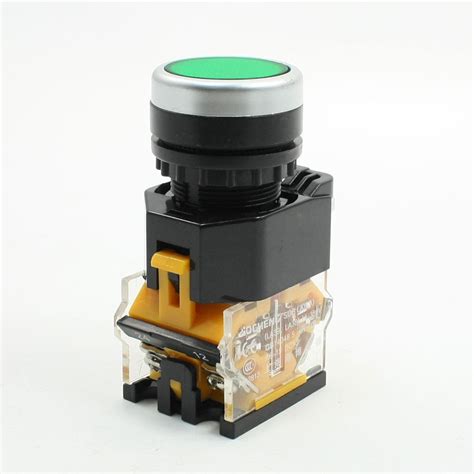 380v 10a 4 Terminal Momentary Green Push Button Switch No Nc Dpst