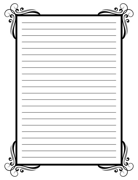 Printable Border Paper With Lines Get What You Need For Free