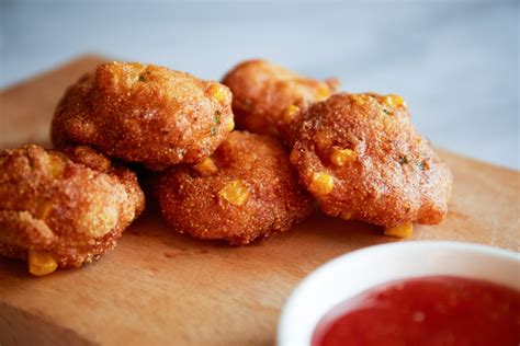 Allow the batter to rest for 5 minutes. Sweet Corn Hush Puppies