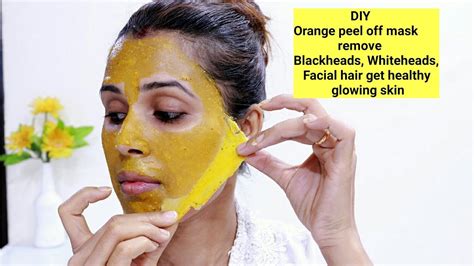 Diy Orange Peel Off Mask Remove Blackheadswhiteheadsfacial Hair