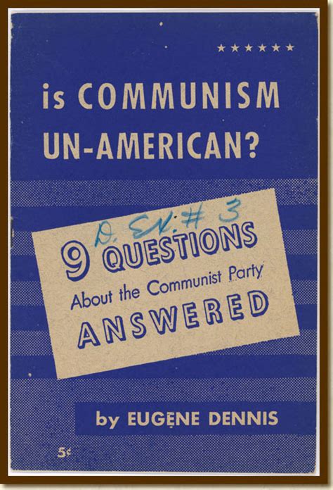 Discover top playlists and videos from your favourite artists on shazam! Documented Rights Image Detail: Booklet, "Is Communism Un-American?"