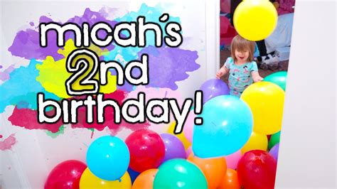 Micahs 2nd Birthday Party Special Youtube