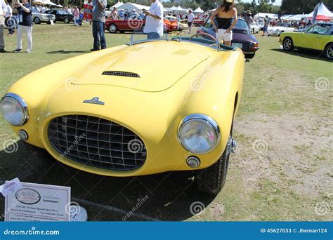 Vintage Yellow Racing Car Front Editorial Stock Photo Image Of Badge