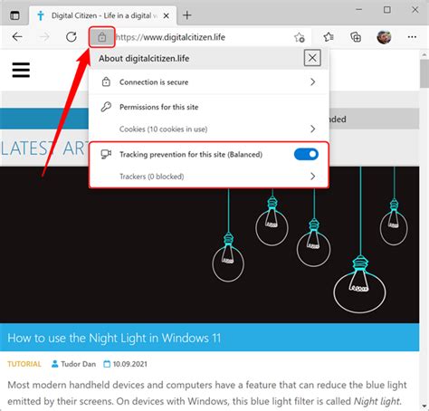 How To View Blocked Trackers In Microsoft Edge