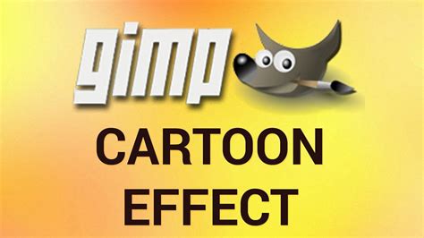 How To Turn A Photo Into Cartoon With Gimp Youtube