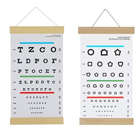 Noyoc Snellen Eye Chart 10 Feet And Pediatric Eye Chart 10 Feet Visual