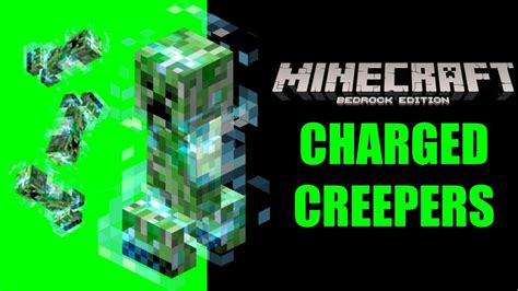 How To Get Charged Creeper In Minecraft Youtube