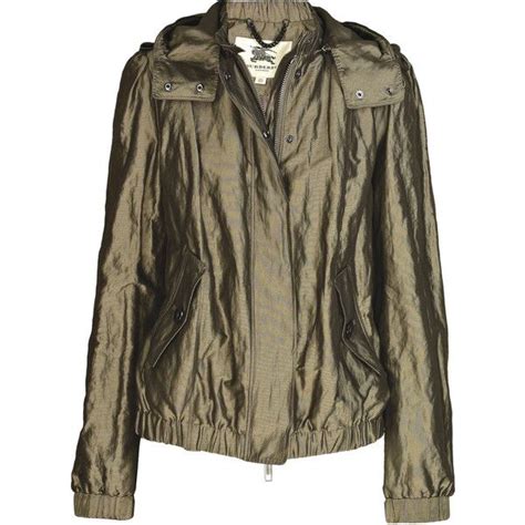 Padded Metallic Jacket 348 Found On Polyvore Jackets Burberry Jacket
