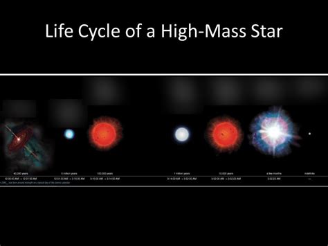 Life Of A High Mass Star Diagram Quizlet