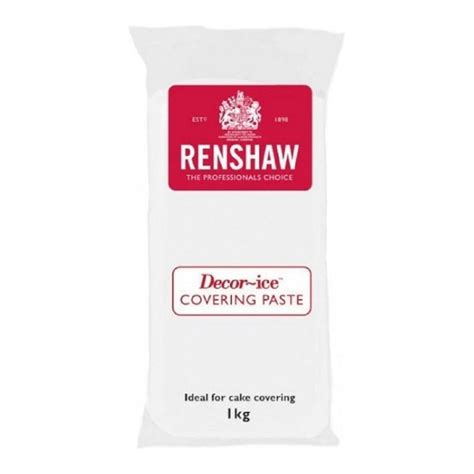 Renshaw 1kg White Covering Paste Sugarpaste Fondant Icing