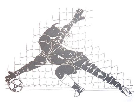 Womens Soccer Goalie Silhouette Soccer Drawing Soccer Goalie