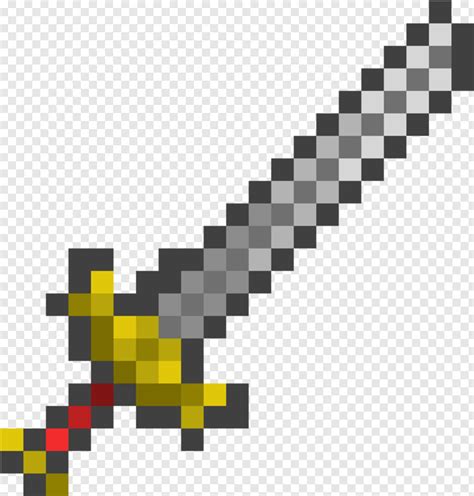 Pixel Sword Minecraft Sword Hd Png Download 547x573 4280498 Png