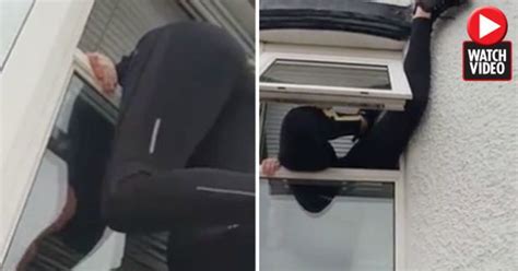 Woman Gets Stuck Upside Down In Window While Breaking Into Friends