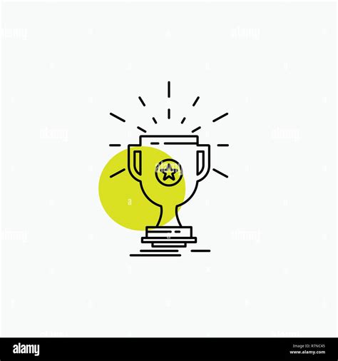 Award Trophy Prize Win Cup Line Icon Stock Vector Image And Art Alamy