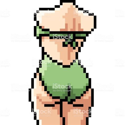 Bikini Woman Pixel Art My XXX Hot Girl