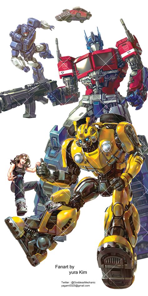 Optimus Prime Bumblebee Soundwave Charlie Watson And Shatter