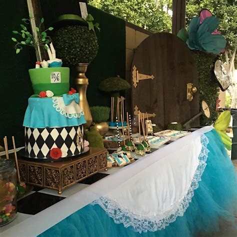 Inspired Alice In Wonderland Dessert Table Amazing Collaboration With