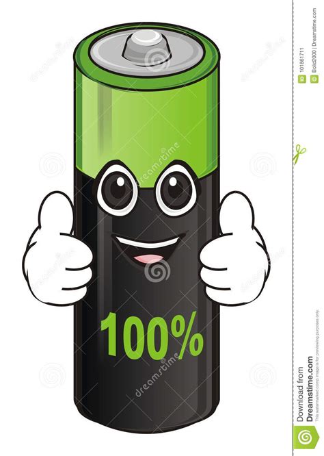 Sad Face Of Battery Stock Image 101861587