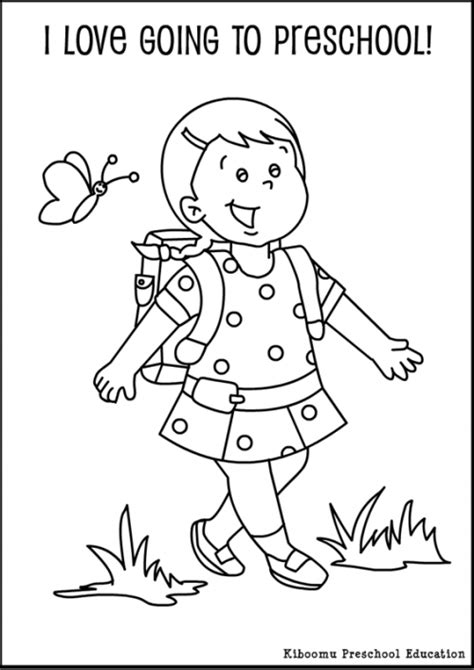 He believed that children are like rose buds in the garden. First-day-of-school-coloring-pages-for-kindergarten ...