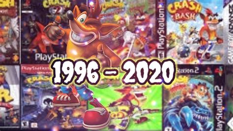 Evolucion De Crash Bandicoot 1996 2020 Youtube