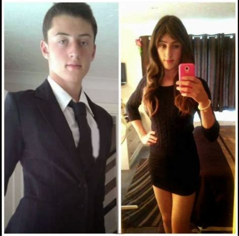 Crossdressering Before And After Male To Female Transgender