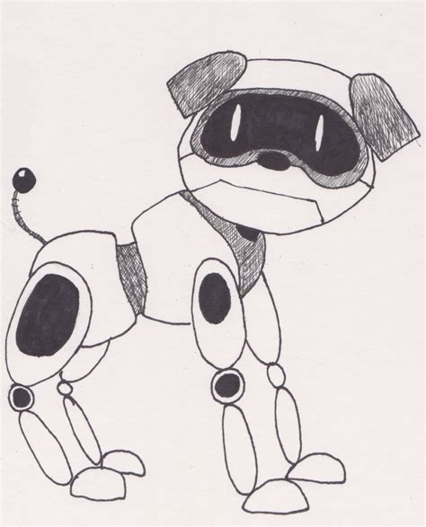 Inktober Drawing 14 Robot Dog By Lunibri On Deviantart