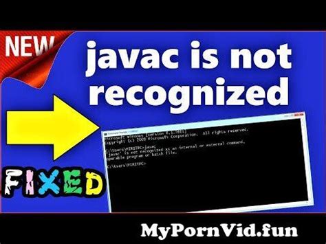 Javac Is Not Recognized As An Internal Or External Command Windows 10
