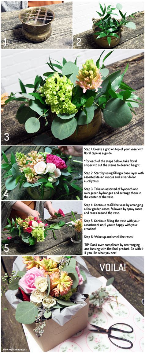 Arrange flowers at our flower station! DIY {Expert Series} :: Floral Arrangement - My Little Secrets