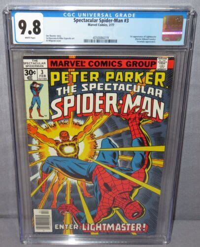 Spectacular Spider Man 3 Lightmaster 1st App Cgc 98 Nmmt Marvel