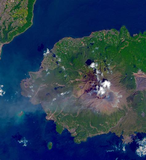 Landsat 8 Image Sakurajima Volcano Satellite Imaging Corp
